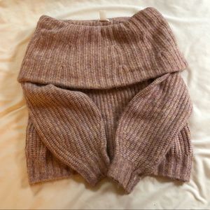 Off the shoulder sweater